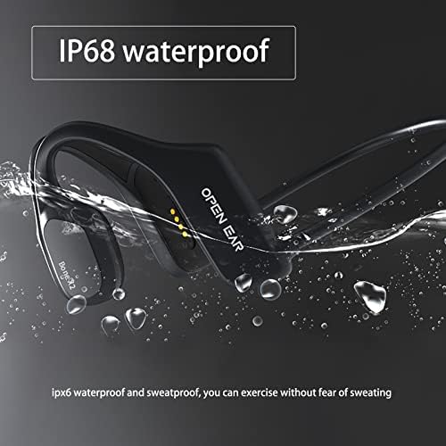 Slušalice za kostiju putanje slušalice Bluetooth na otvorenom ušima pod vodom vodootporne slušalice pod vodom za plivanje sa 8G memorije