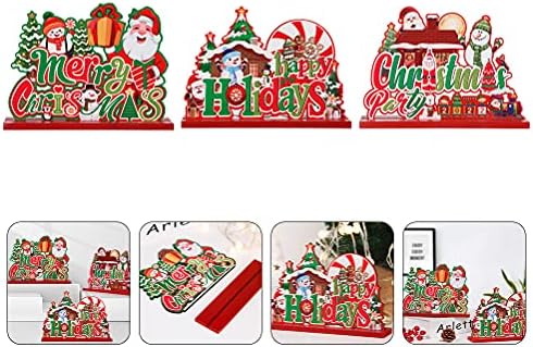KESYOO 3pcs Christmas Craft Christmas Drveni snjegović Creative ukras za Xmas Decor