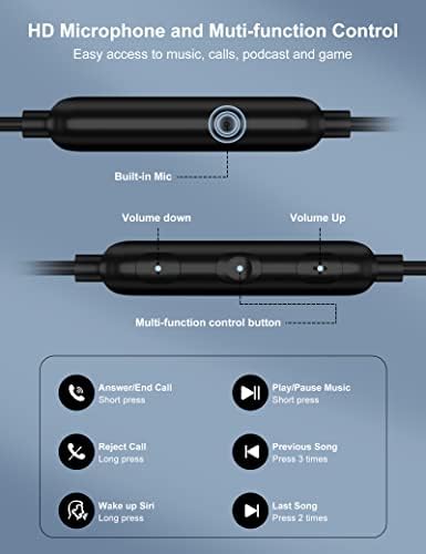 APETOO USB C slušalice za Samsung S20 S24 S22 S23 A53 A54 Napomena 20 10, magnetni tip C uši USB-C slušalice u ušima Slušalice za