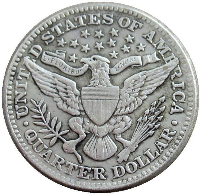 US 25 CENT Barber 1904 srebrna replika prigodni kovanica