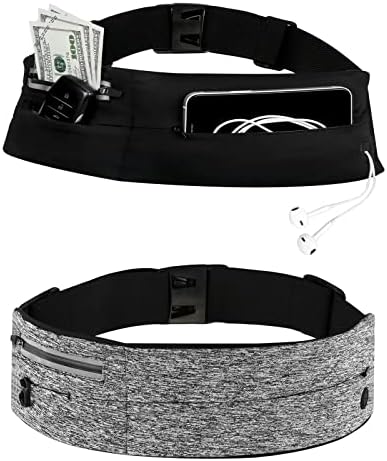 2 pakovanje kaiš za telefone Flip Belt za muškarce i žene, ultra lagano trčanje Fanny pack Skrivena torba za struk Telefon Držač telefona