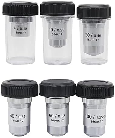 Oprema za mikroskop Akromatsko sočivo 4x 10x 20x 40X 60X 100x laboratorijska bio-mikroskopska sočiva 195mm oprema za mikroskop laboratorijski
