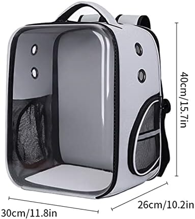 Gfdfd ruksak za kućne ljubimce kvadratne vanjske torbe za nošenje putne torbe za kućne ljubimce prozračne prozirne dvostruke torbe