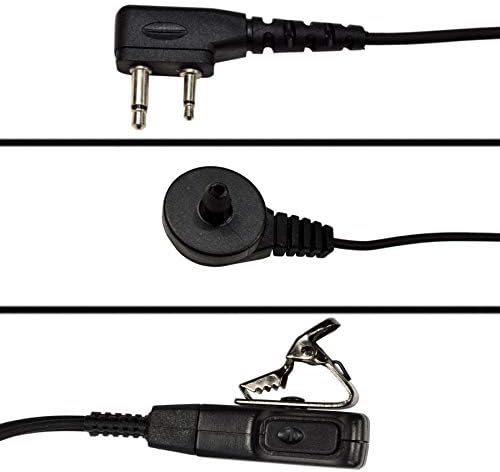 4x HQRP 2-pinske slušalice sa akustičnom cijevi Mic kompatibilne sa ICOM IC-2GXE, IC-2GXE, IC-2GXET, IC-2ia + Hqrp Sun Meter