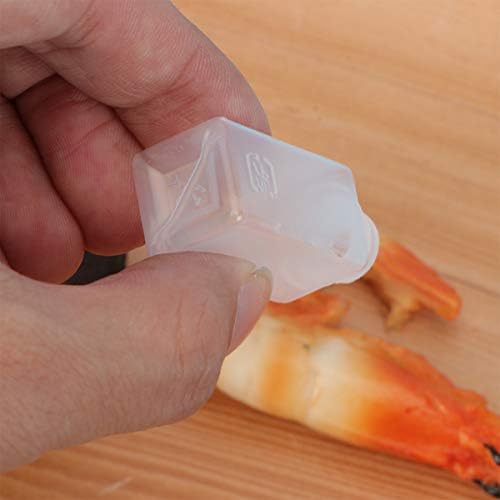 PRETYZOOM 100 kom Mini Coniment Squeeze Bottle jednokratni preliv za salatu paradajz kečap sos kontejneri plastični špric bočica prazan