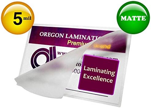 Oregon laminacija vruće laminiranje vrećice pismo 5 Mil 9 x 11-1/2-inčni Mat / MAT