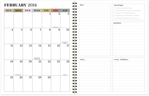 TF objavljivanje od jula 2023. do juna 2024. u selu Veliki sedmični mjesečni planer | akademski kalendar mjesečni planer 2023 2024