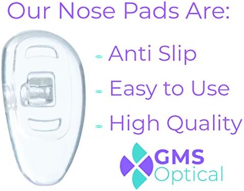 GMS optički Meki Silikonski jastučići za nos u obliku slova D za naočare, naočare za sunce i nošenje očiju - 15 mm