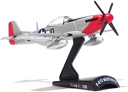 Modeli aviona 1: 100 Model skale Fit za klasičnu WWII zračnu snagu P51D Mustang Avioni vojni igrački prikaz Kolekcionarni grafički