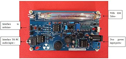 Xixian neresemd diy Geiger Counter dijelovi modul modul nuklearnog zračenja s funkcijom zvučne i lakih alarma
