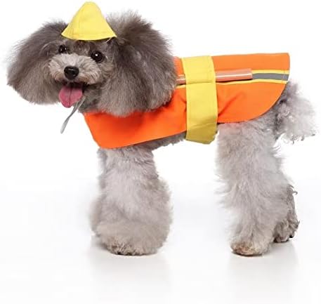 Cool Radnik Cosplay kostim za pse štenad Funny Coat lijepa odjeća za kućne ljubimce za male srednje psi sa šeširom XS
