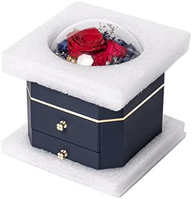 N / A Romantična kutija za nakit Umjetna cvijeta Poklon kutija za usne kutije osmerokutna cvijeća
