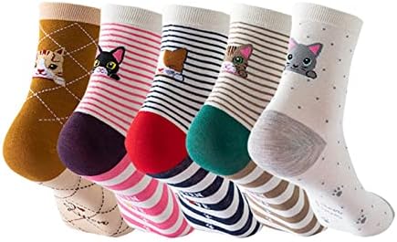 Ženske čarape za tematke hrane Five pari postavljaju dnevne čarape slatke čarape zagrijane čarape žene