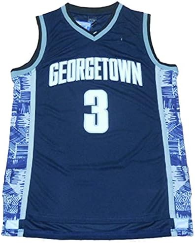 Muški Georgetown Collegiate Athletic 3 Retro vezeni košarkaški dres