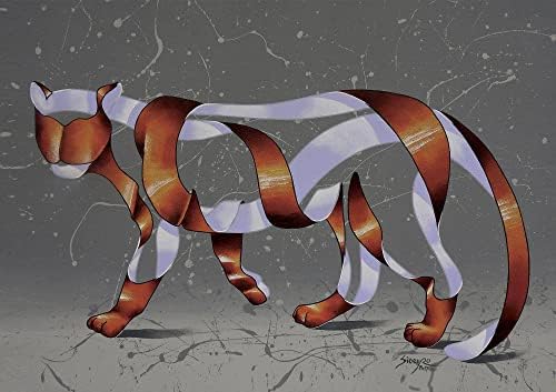 NOVICA sive životinje tematske nadrealističke slike Slika iz Brazila 'divlji tigar'