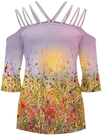 Ženska ljetna jesenska bluza kratki rukav pamučna grafika Casual Loose Fit opuštena bluza majica za dame NW NW