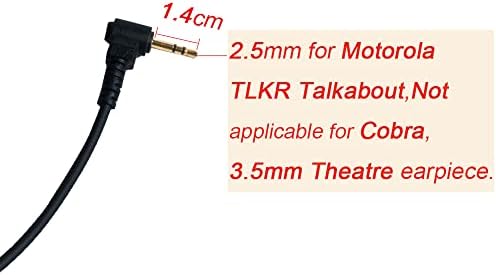 Bvmag Talkie Talkie slušalice za Motorola, akustična cijev za Slušalicuo MH230R MR350R T200 T200TP T260 T260TP T460 T600 MT350R dvosmjerna
