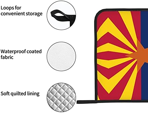 Arizona Flag kvadratni izolirani pan jastučić-8x8 inča debela, topla resična izolacija.