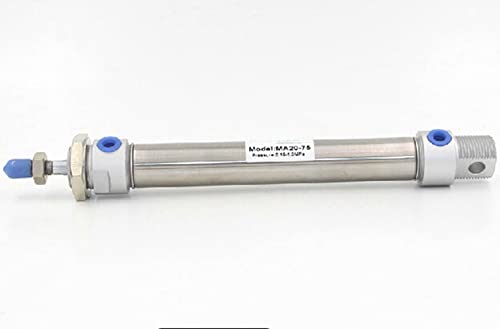 Dvostruko djelovanje pneumatskih malih cilindara od nehrđajućeg čelika 40 mm provrta 20 mm hod MA40-20 Mini zrak cilindar