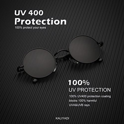 KALIYADI okrugle polarizirane naočare za sunce za muškarce žene Retro metalne hipi kružne naočare za sunce UV zaštita