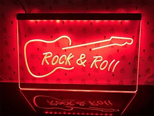 DVTel Rock and Roll gitara Neon potpisao sa LED modeliranje svijetlo svjetlosne slova natpitni akrilni panel Neon Dekorativna svjetlost,