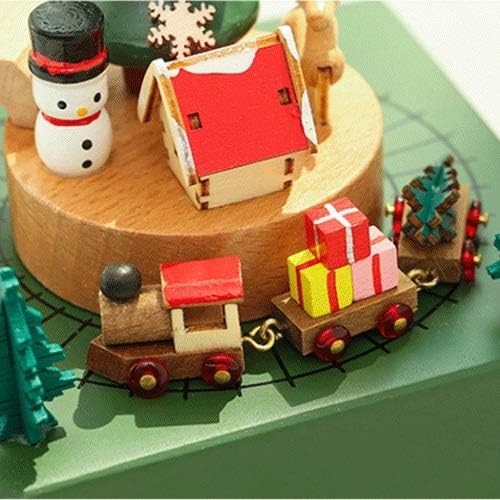 Shypt drvena karusel božićna muzička kutija djevojka dječji rođendan poklon kuća ukras retro drvena ukras muzika
