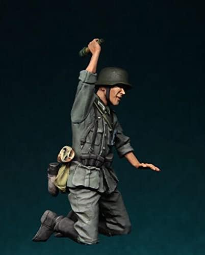Goodmoel 1/35 Drugog svjetskog rata figura njemačkog vojnika smole / Nesastavljeni i neobojeni minijaturni komplet vojnika / HC-3028