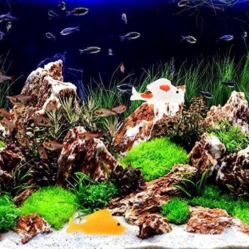 Ipetboom torta ukrašavanje ribe Dekor cvjetni list živice žabe Fish Figurine akvarijski smoli ukrasi Pribor za Betta Fish Tank Rezervoarska