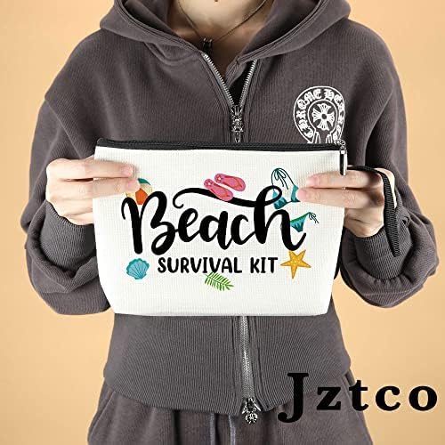 JZTCO plaža za preživljavanje 2 kom. Kozmetička torba za žene smiješne plažne torbe za plažu pokloni priključak za plažu Travel Organizator
