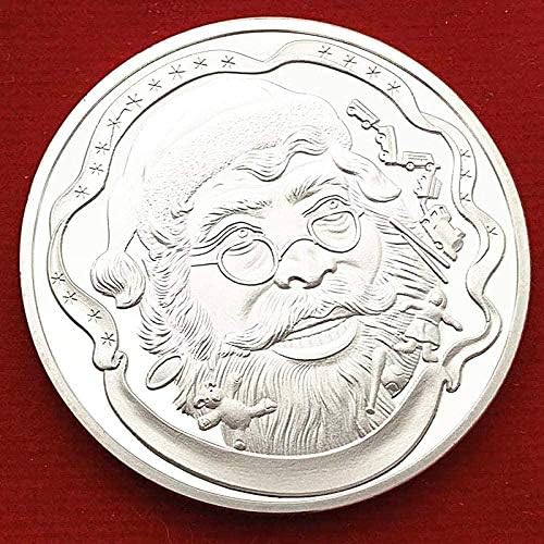 Evropski i američki santa sankiv poborni prigodni kovani kammorski javorov list božićni snjegović Love Coin medalja za kućni sobni