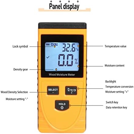 Lukeo Digital Wood Moistur E mjerač vlažnosti Tester za tester Higrometar Drveni detektor DUMBER LCD displej