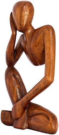 Kolekcija G6 12 Drvena ručno izrađena sažetak Skulptura Thincker statue Ručno izrađen - misaonik - poklon umjetnost Moderni ukrasni