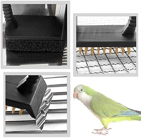 Bonaweite Bird Cage četkica za čišćenje od nehrđajućeg čelika za čišćenje od nehrđajućeg čelika, kućni ljubimci za kućne ljubimce