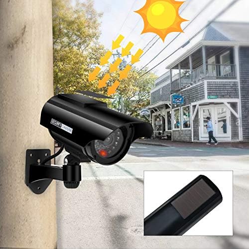 Alfaview Solarno napajanje Bullet Lažna nadzor fotoaparata Sigurnost CCTV Dome kamera sa LED bljeskalicom za vanjsku / unutarnju, dom / poslovanje