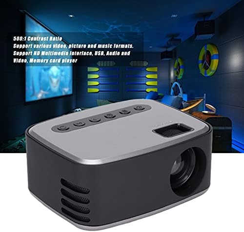 Smart Mini projektor, LED HD multimedijski interfejs audio i video, unutarnji i vanjski filmski projektor za kućno bioskop, poklon