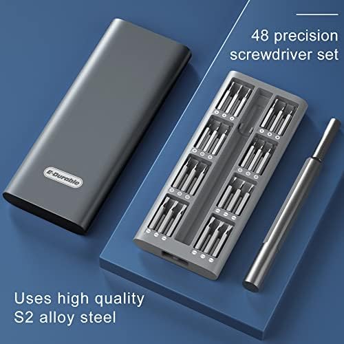Lifegoo precizni set odvijača, 48 u 1 S2 Čelični Mini magnetni odvijač Komplet alata za popravak s aluminijskim kućištem vrhunskog