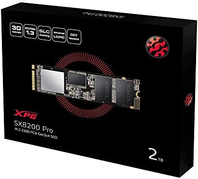 XPG SX8200 Pro 2TB 3D NAND NVMe Gen3x4 PCIe M. 2 2280 SSD SSD R/W 3500/3000MB/s SSD