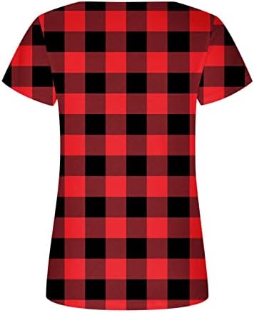 Ženski vrhovi bluza s kratkim rukavima za žene Scoopneck Classic Western Trendne majica za trendy Thinds Ispiši ljeto 2023