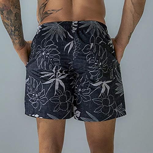 Muške ploče Shorts Loot Fit Tropsko print Havajska kupaonica Komute za kupanje sa džepovima Cool Vintage WorkoutshortsHorts