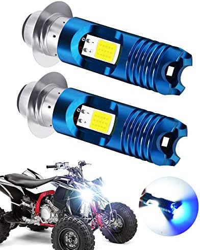 2kom H6M LED sijalica,AC/DC 9-85V P15D sijalica za farove za motocikle Hi/Lo Beam 2xcob+3528 SMD čipovi LED lampe za Yamaha ATVS YFM350