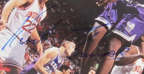 Kurt Thomas potpisao automatsko autogragram 1995 Potpis rookies 8x10 košarkaška karta W / - AUTOGREME NBA Photos