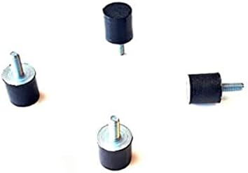 4 gumena antivibracijska izolator nosača amortizer 1-1 / 4 x 1-1 / 4 - dužina studenca 1 sa 3/8-16 niti.