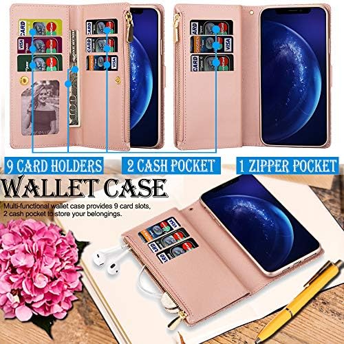 Samsung Galaxy A12 futrola za telefon novčanik, Kudex svjetlucavi Bling Glitter kožni Flip Folio džepni džepni zatvarač torbica za