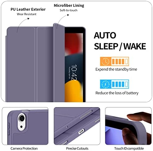 Kenke Case za iPad Air 5th Generation 2022 / iPad Air 4. generacija 2020 10,9 inča, automatsko spavanje / buđenje tankog trifolda