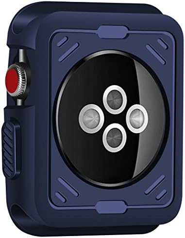 Wolait kompatibilan sa Apple Watch Case 42mm, čvrsta zaštitna futrola + kaljeni zaštitnik zaslona stakla za seriju 3, serija 2, serija1,