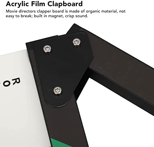 Tabla za pljeskanje, akrilna filmska ploča sa olovkom i gumicom za brisanje, profesionalna ploča za akcijsku scenu sa suhim brisanjem,