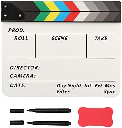 Film Clapper Board Light Movie Clapboard šareni oštar zvuk za Studio za izrezanu akcijsku scenu