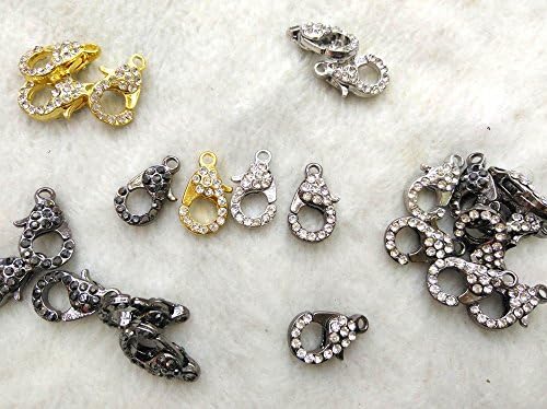 Veleprodaja 50pcs Pave Clasp Micro Crystal Pave Diamond Clasps nakit kopča Gunmetal srebrna ruža zlato hematit nakit clasps 12-20mm