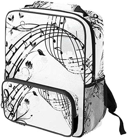 VBFOFBV ruksak za laptop, elegantan putni ruksak casual paketa na ramenu za muškarce, muzička napomena umjetnički muzički leptir