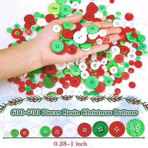 GreenteMime 700 kom smo klistama za klizanje na raznobojstvo 2 i 4 rupe okrugli zanat za ukrase božićne zabave šivene diy zanate ručno